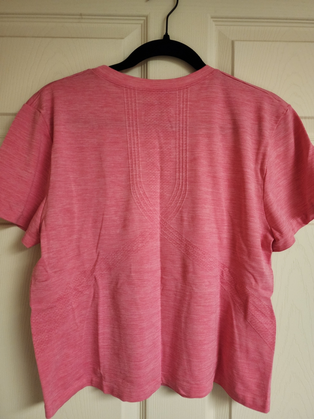 New Balance Pink Heathered Short Sleeve Tee - Picture 2 of 3